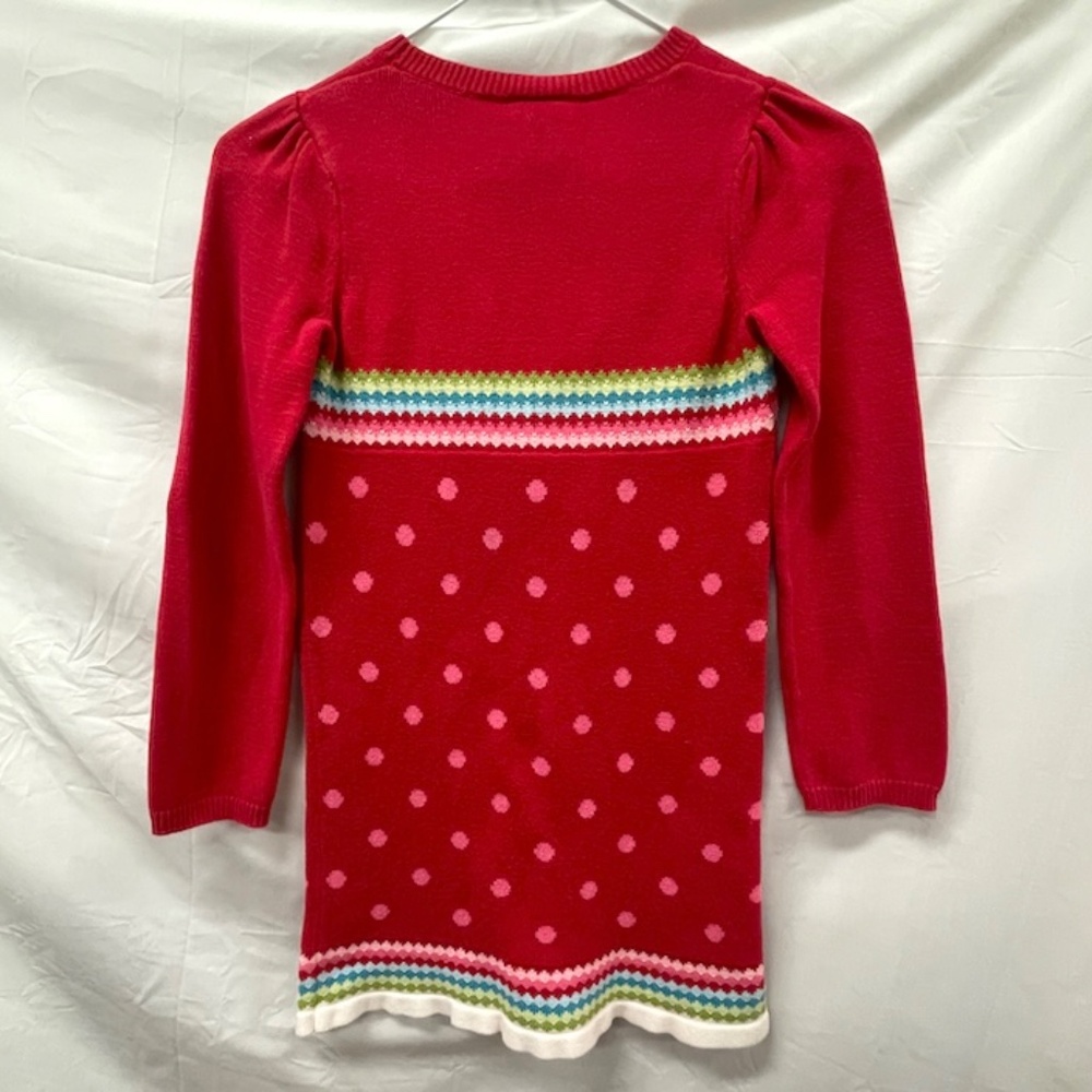 Gymboree Red Sweater Dress Long Sleeve Girls Size 7 - Picture 5 of 6